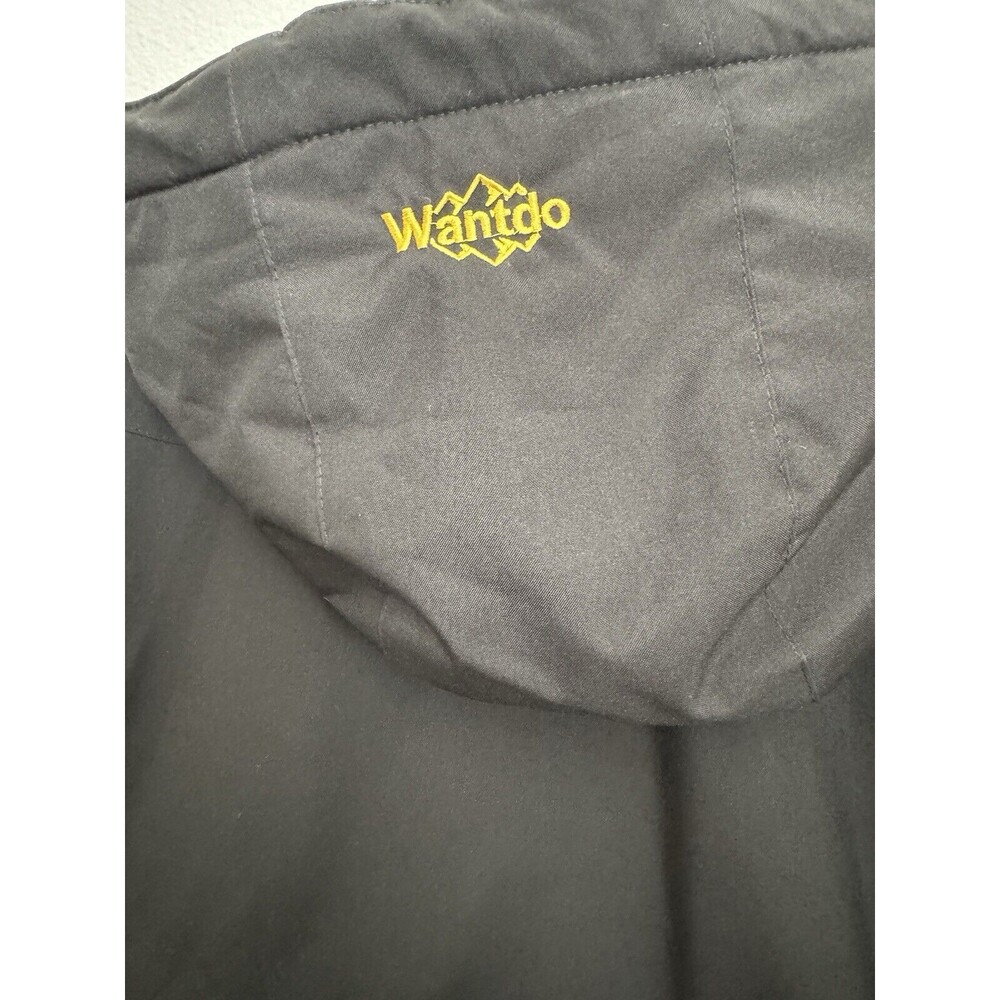 Wantdo Men Ski Coat L Warm Winter Snow Hood Snowboarding Black New No Tags - Picture 5 of 13